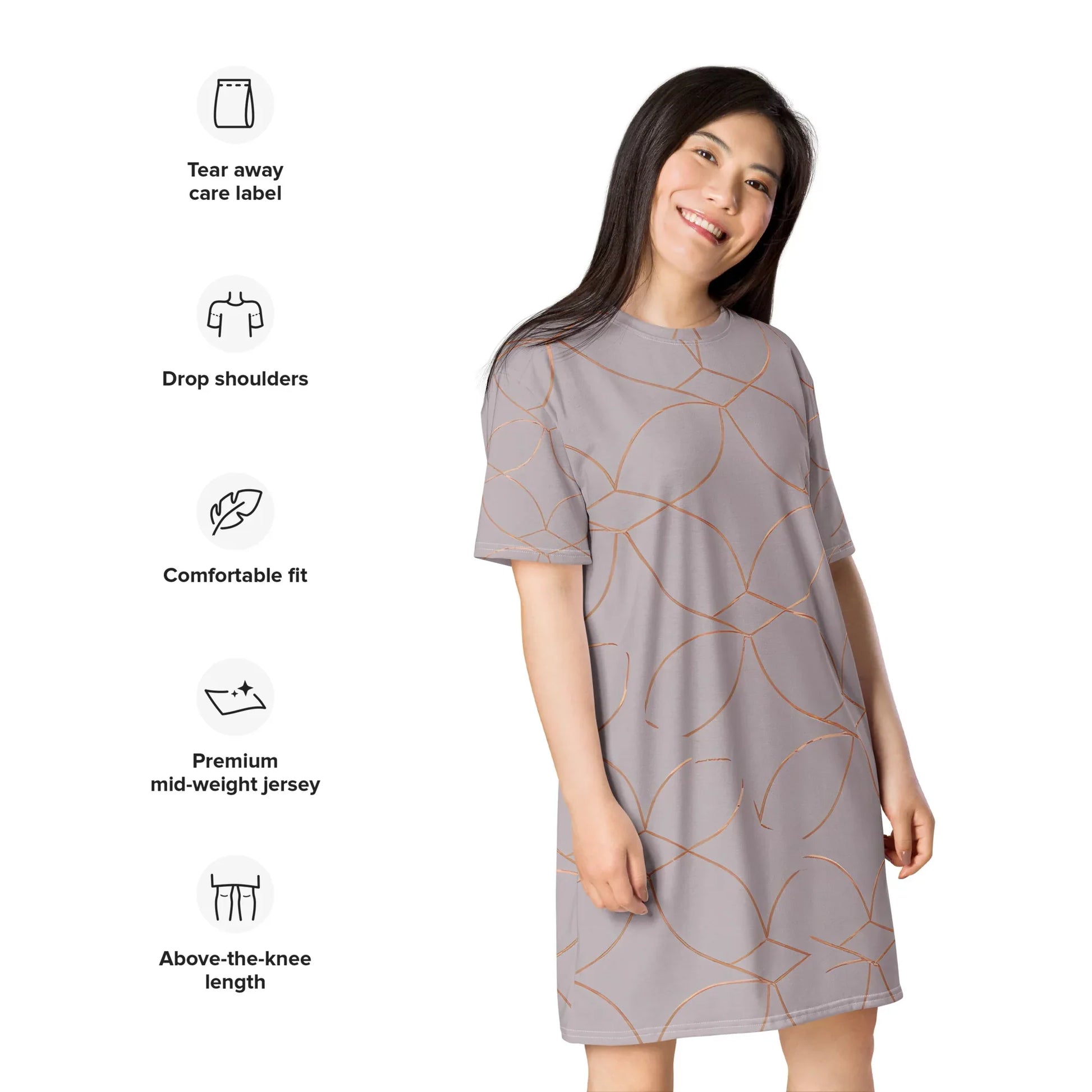 T-Shirt Dress - AwRans Clothing