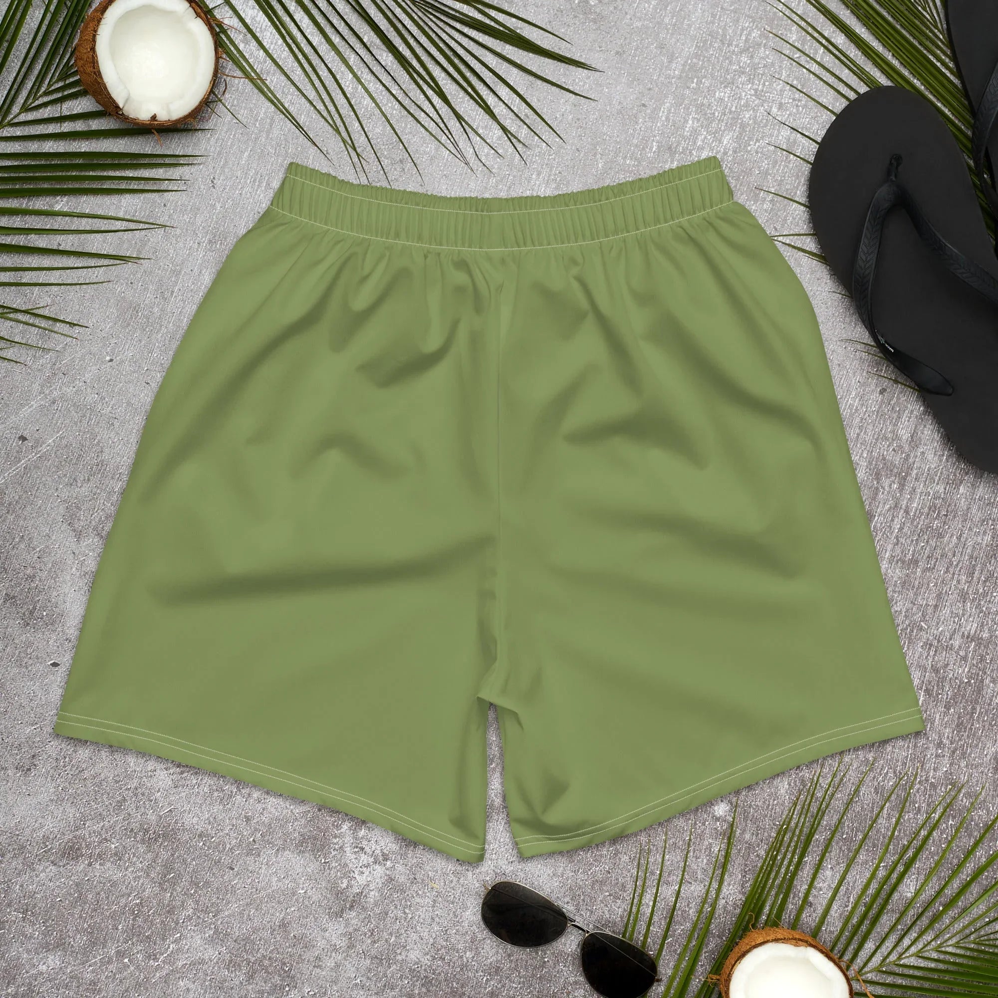 All-Over Print Unisex Athletic Long Shorts Long Shorts AwRans Clothing all-over-print-unisex-athletic-long-shorts-white-back-67534e41669da