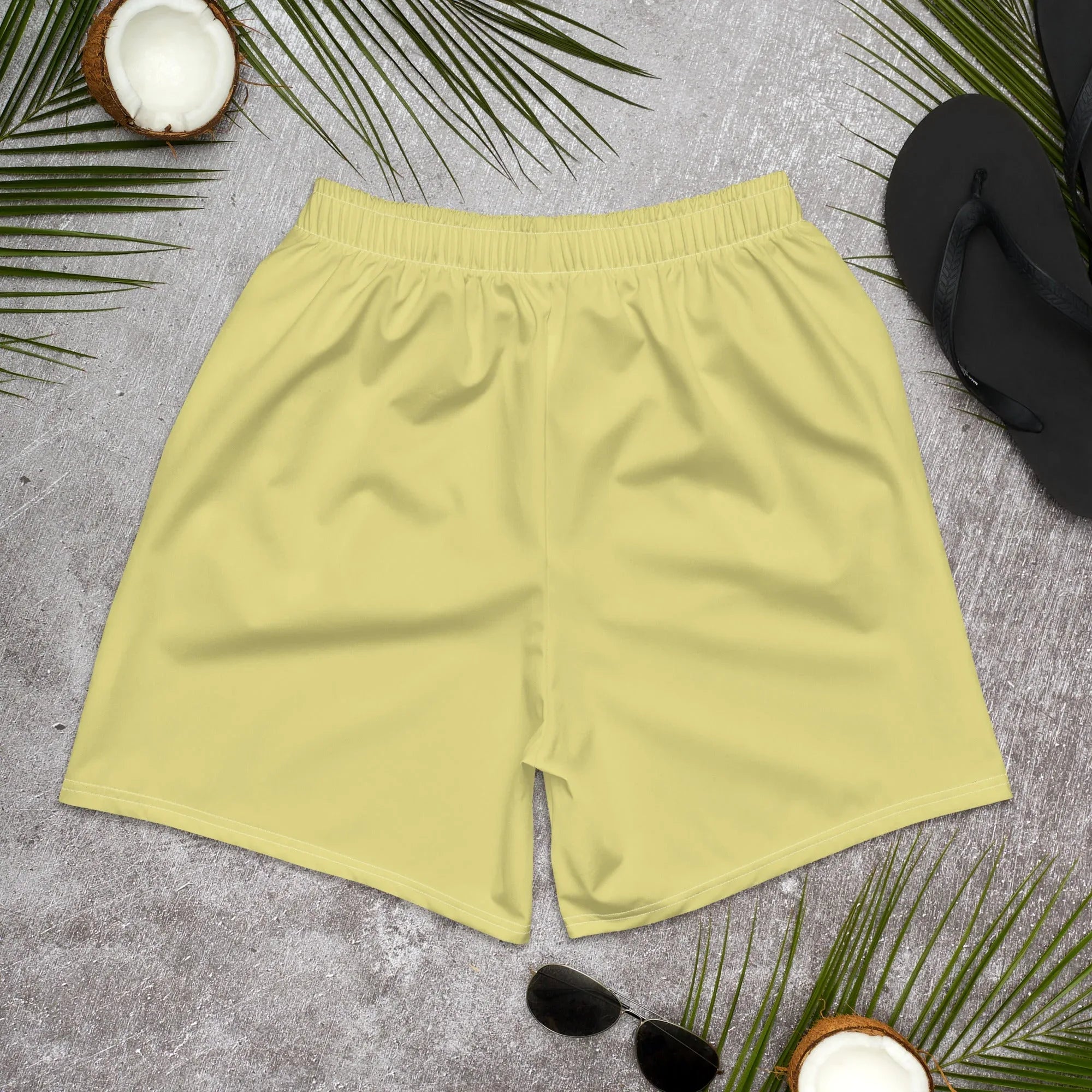 All-Over Print Unisex Athletic Long Shorts Long Shorts AwRans Clothing all-over-print-unisex-athletic-long-shorts-white-back-675356675ce84