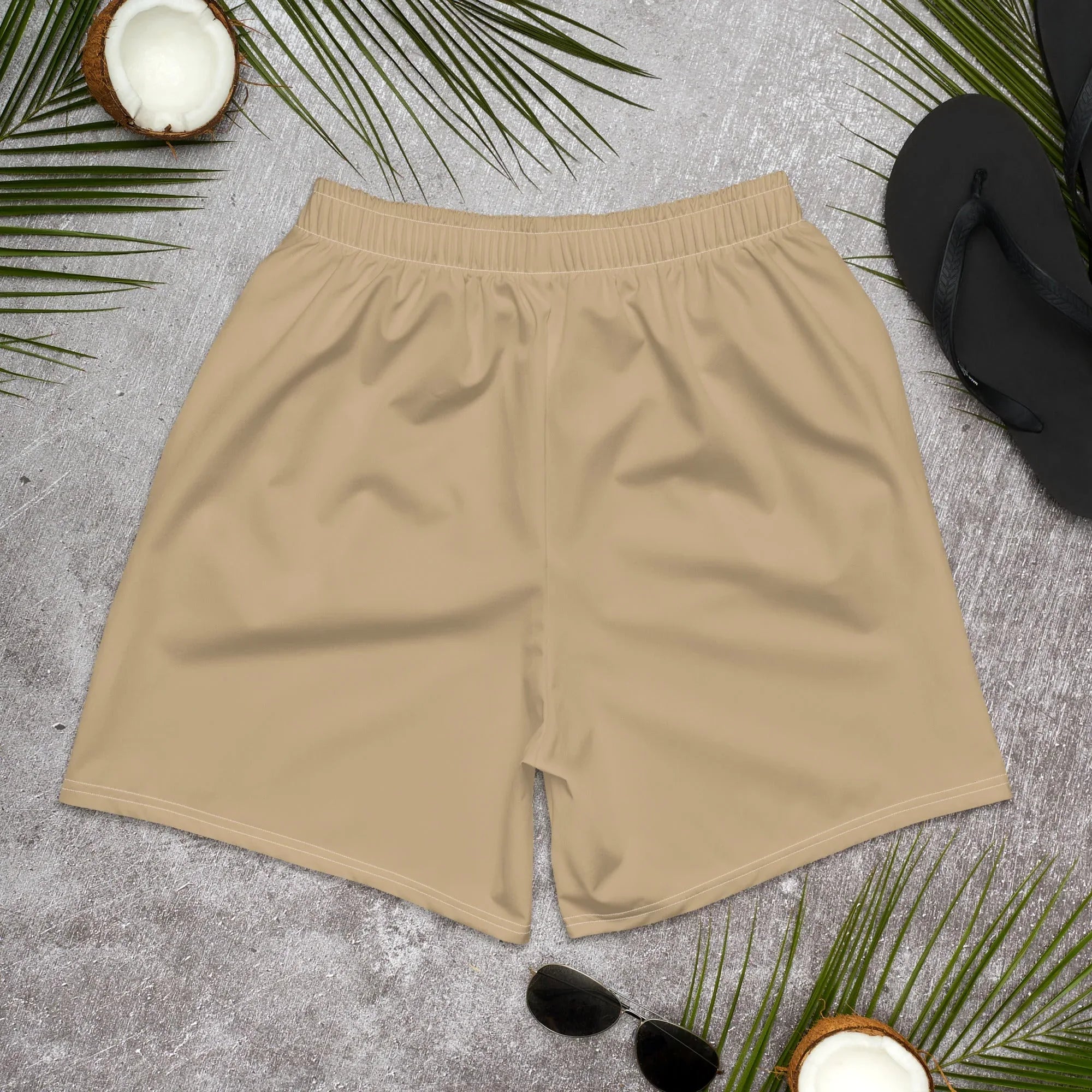 All-Over Print Unisex Athletic Long Shorts Long Shorts AwRans Clothing all-over-print-unisex-athletic-long-shorts-white-back-67535710c2b24