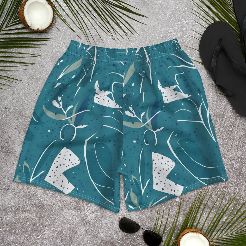 All-Over Print Unisex Athletic Long Shorts Long Shorts AwRans Clothing all-over-print-unisex-athletic-long-shorts-white-back-67535774bce4d