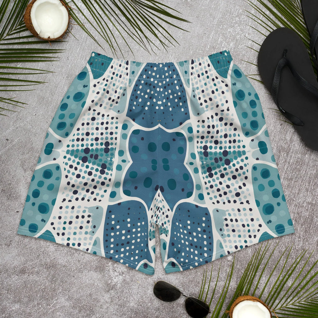 All-Over Print Unisex Athletic Long Shorts Long Shorts AwRans Clothing all-over-print-unisex-athletic-long-shorts-white-back-675357b150d27