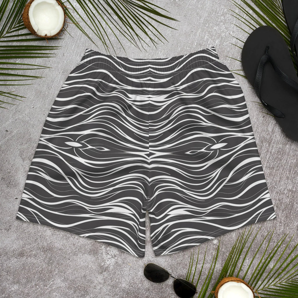 All-Over Print Unisex Athletic Long Shorts Long Shorts AwRans Clothing all-over-print-unisex-athletic-long-shorts-white-back-675358b2537ca