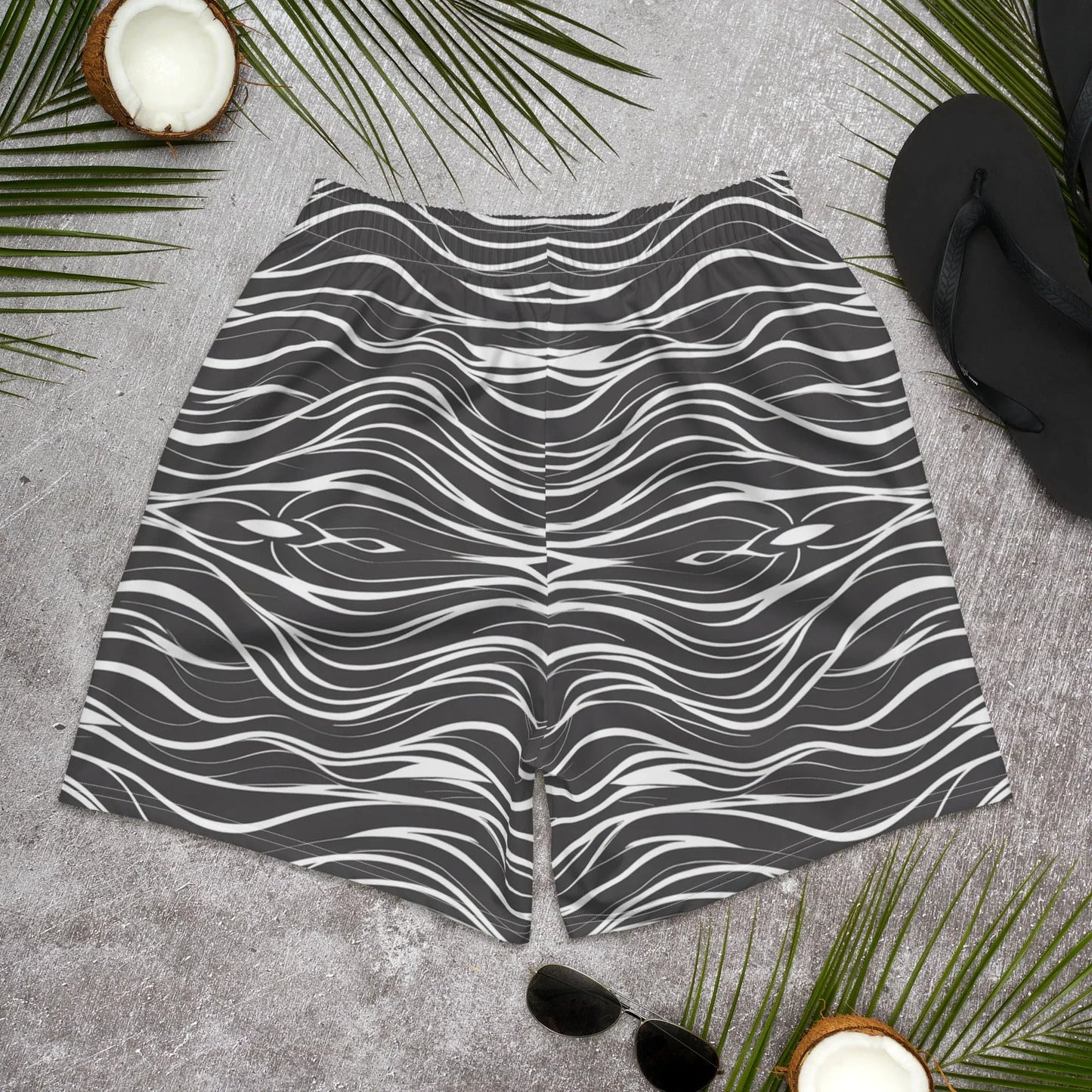 All-Over Print Unisex Athletic Long Shorts - AwRans Clothing