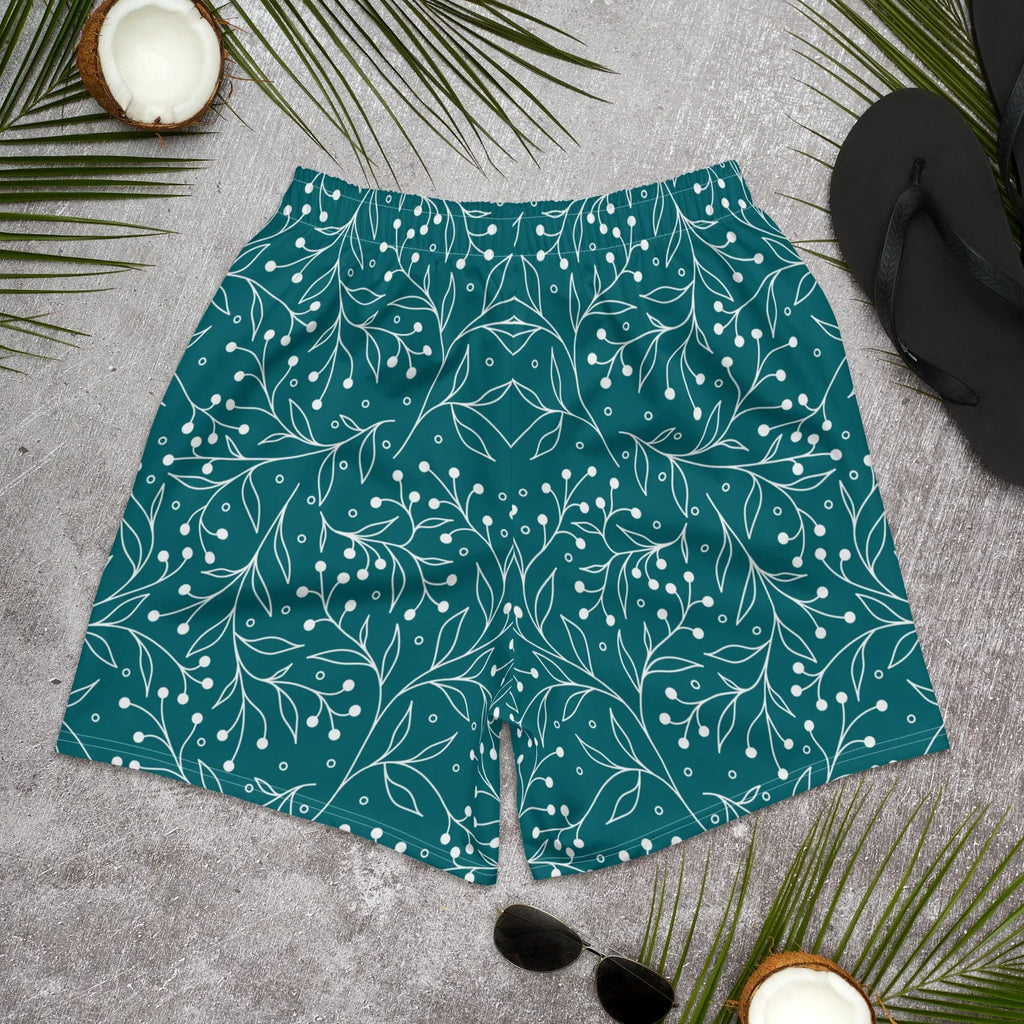 All-Over Print Unisex Athletic Long Shorts Long Shorts AwRans Clothing all-over-print-unisex-athletic-long-shorts-white-back-67536acea33d9