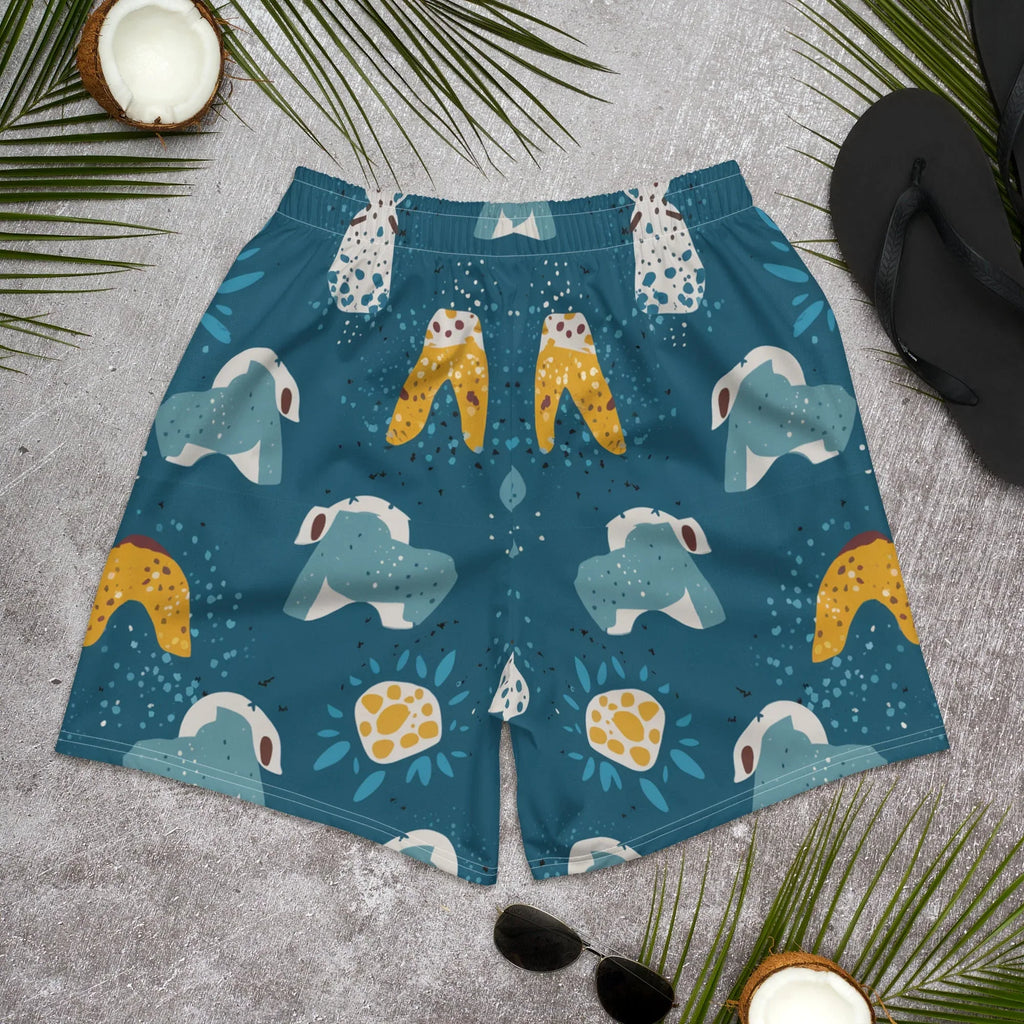 All-Over Print Unisex Athletic Long Shorts Long Shorts AwRans Clothing all-over-print-unisex-athletic-long-shorts-white-back-67536b01788a1