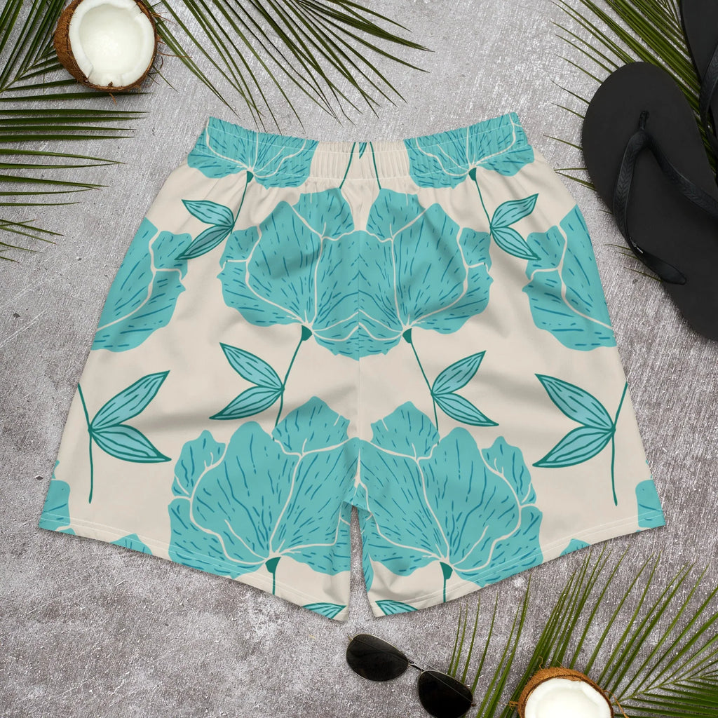 All-Over Print Unisex Athletic Long Shorts Long Shorts AwRans Clothing all-over-print-unisex-athletic-long-shorts-white-back-67536d0604c53