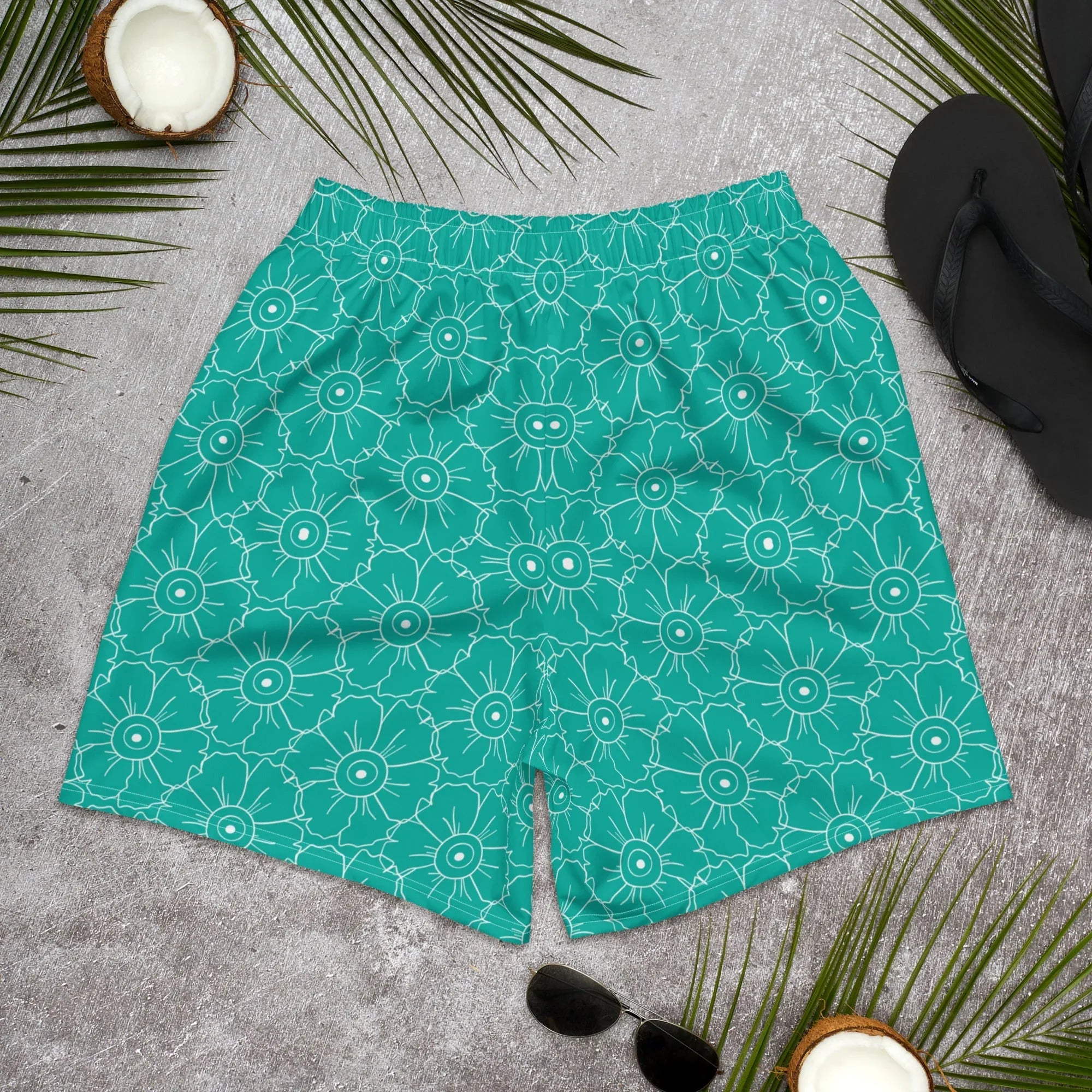 All-Over Print Unisex Athletic Long Shorts - AwRans Clothing