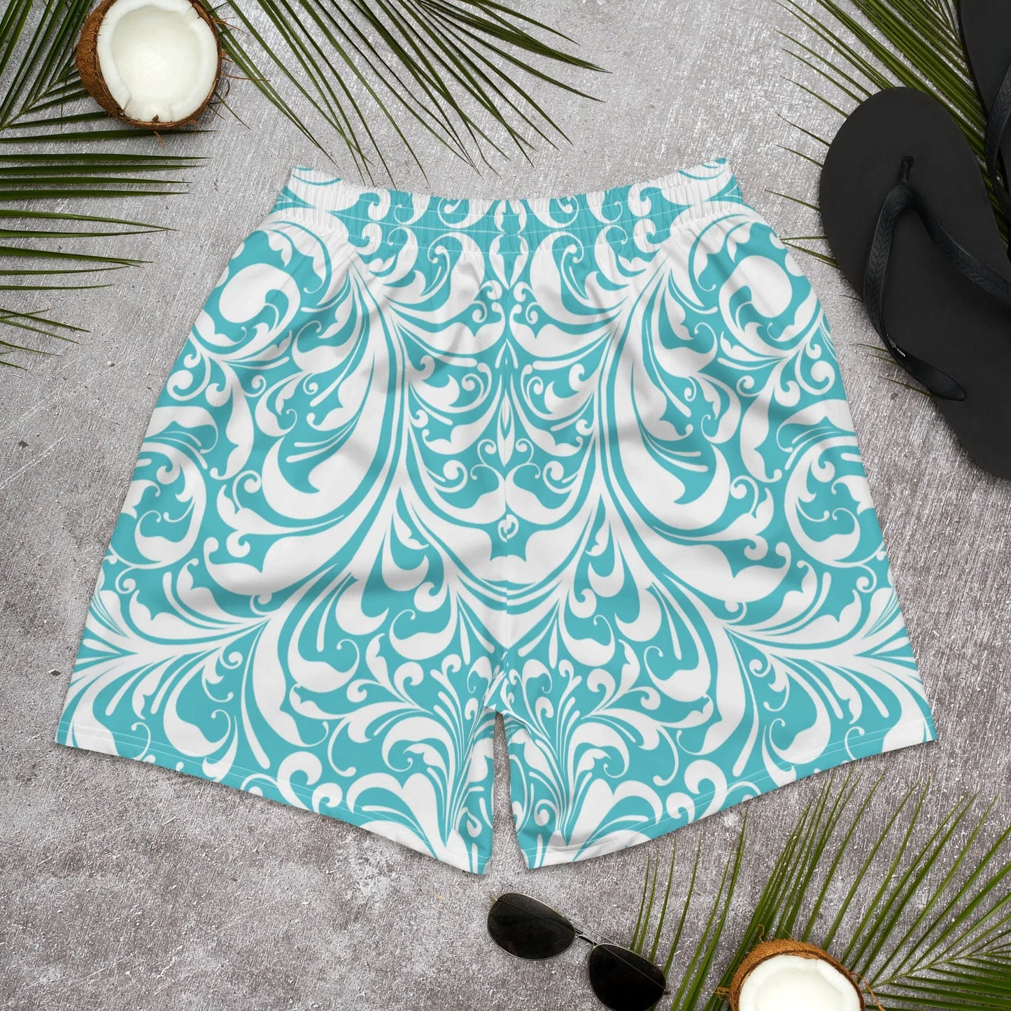 All-Over Print Unisex Athletic Long Shorts - AwRans Clothing