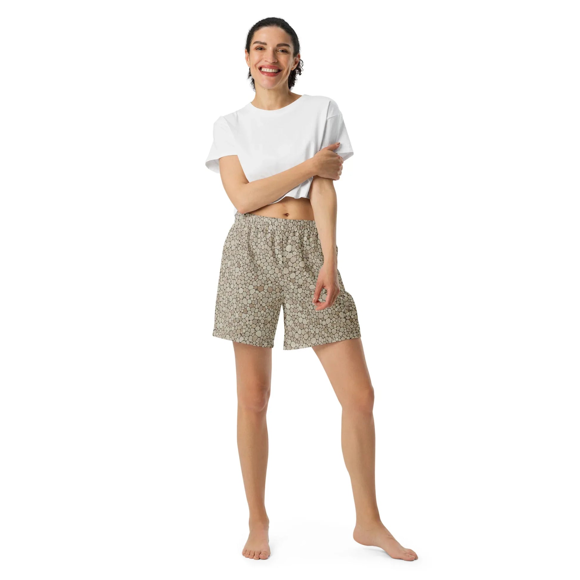 All-Over Print Unisex Athletic Long Shorts - AwRans Clothing