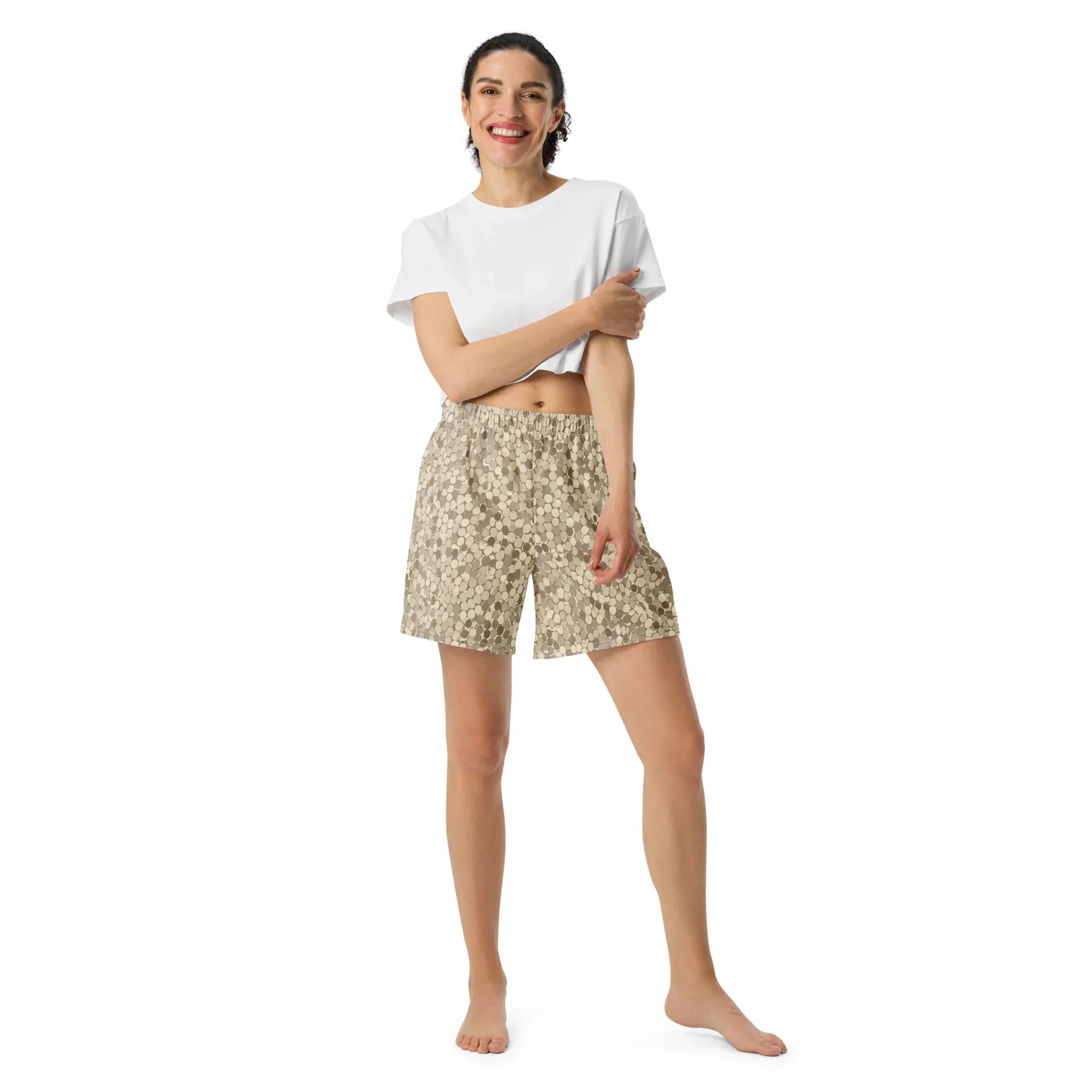 All-Over Print Unisex Athletic Long Shorts - AwRans Clothing
