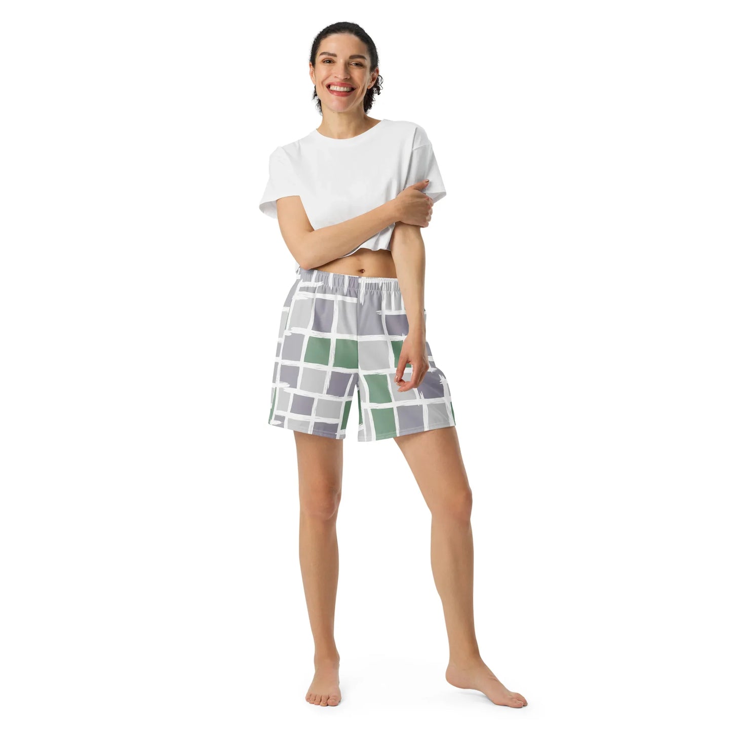 All-Over Print Unisex Athletic Long Shorts - AwRans Clothing