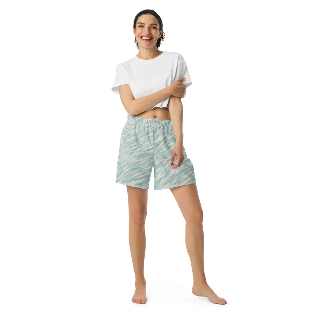 All-Over Print Unisex Athletic Long Shorts - AwRans Clothing