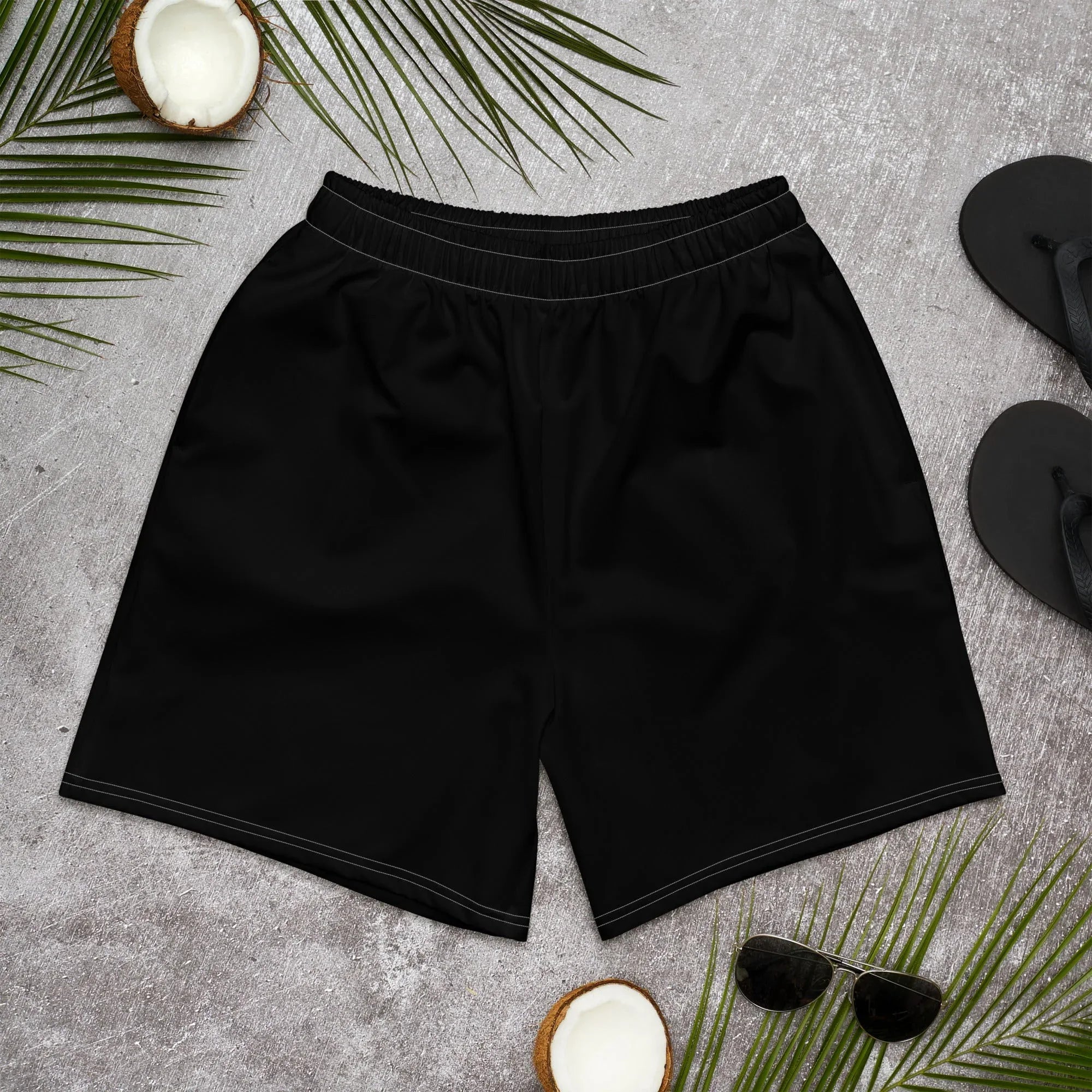 All-Over Print Unisex Athletic Long Shorts 6XL Long Shorts AwRans Clothing all-over-print-unisex-athletic-long-shorts-white-front-675353ee180bb