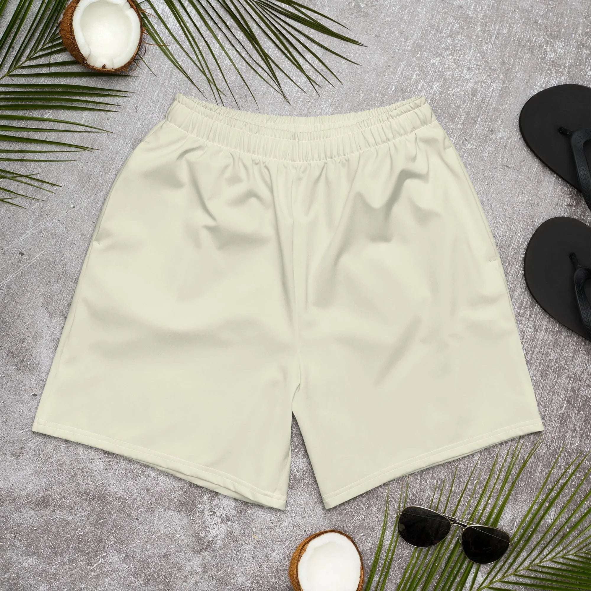 All-Over Print Unisex Athletic Long Shorts 6XL Long Shorts AwRans Clothing all-over-print-unisex-athletic-long-shorts-white-front-675356914655c