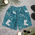 All-Over Print Unisex Athletic Long Shorts 6XL Long Shorts AwRans Clothing all-over-print-unisex-athletic-long-shorts-white-front-67535774bc0c3
