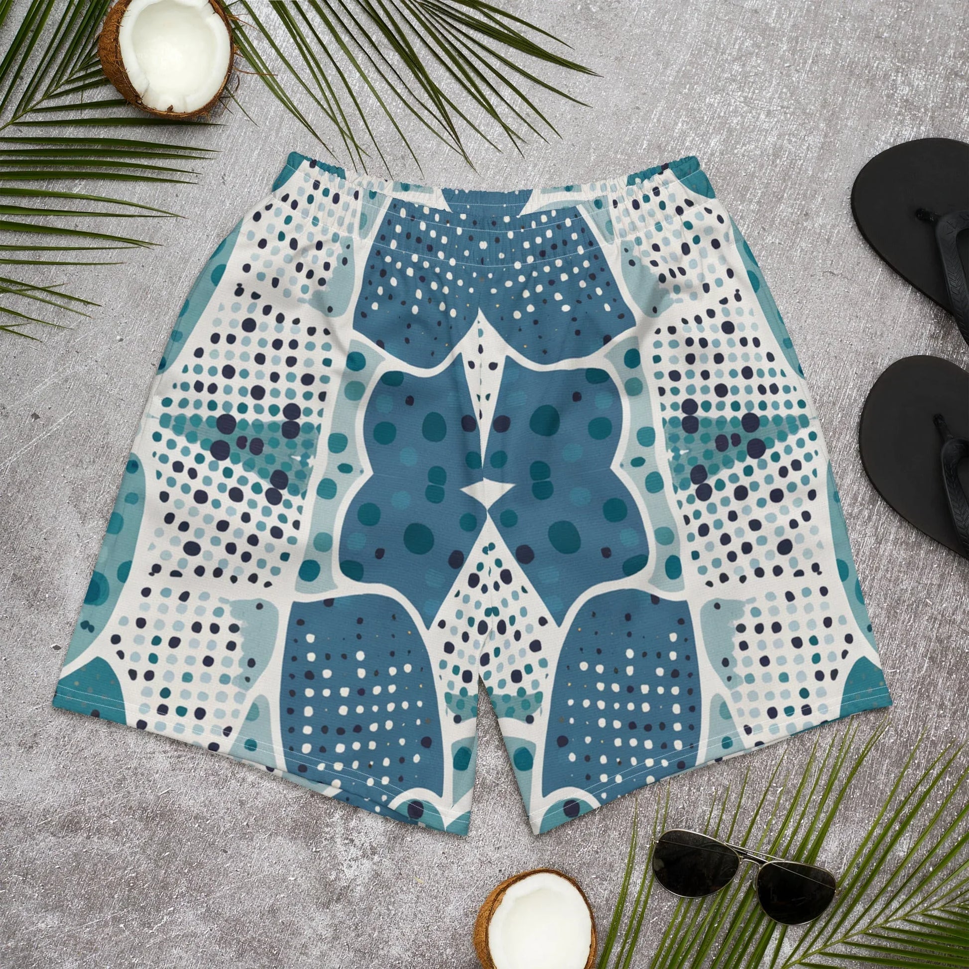 All-Over Print Unisex Athletic Long Shorts - AwRans Clothing