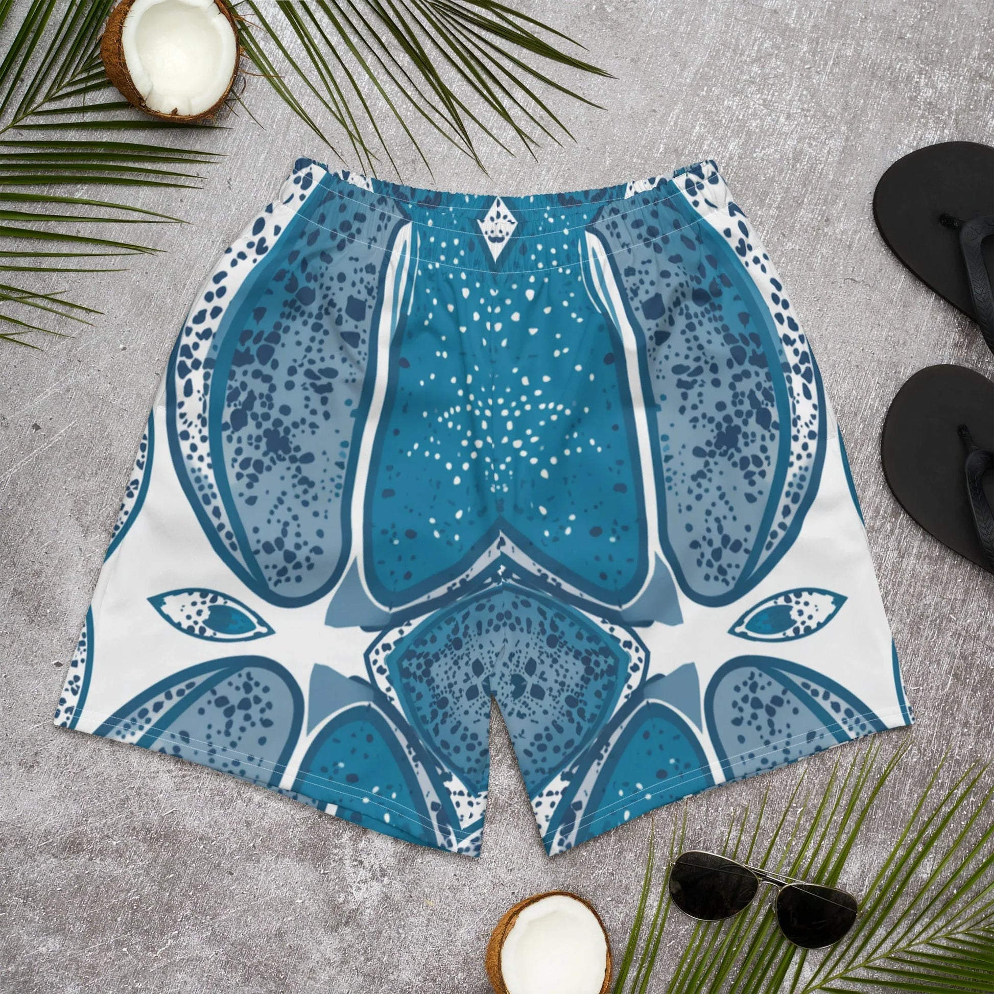 All-Over Print Unisex Athletic Long Shorts - AwRans Clothing