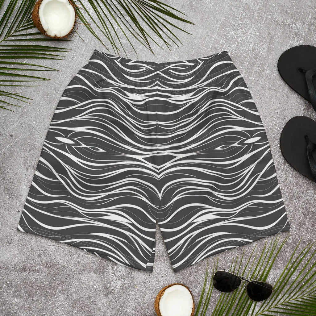 All-Over Print Unisex Athletic Long Shorts 6XL Long Shorts AwRans Clothing all-over-print-unisex-athletic-long-shorts-white-front-675358b2531e6