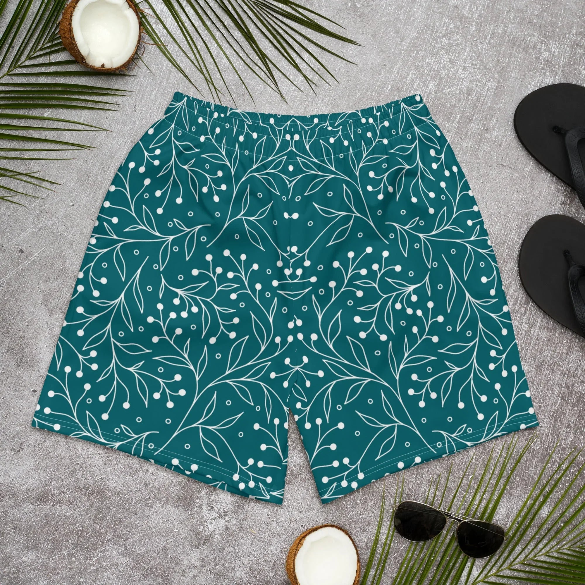 All-Over Print Unisex Athletic Long Shorts 6XL Long Shorts AwRans Clothing all-over-print-unisex-athletic-long-shorts-white-front-67536acea2a6a