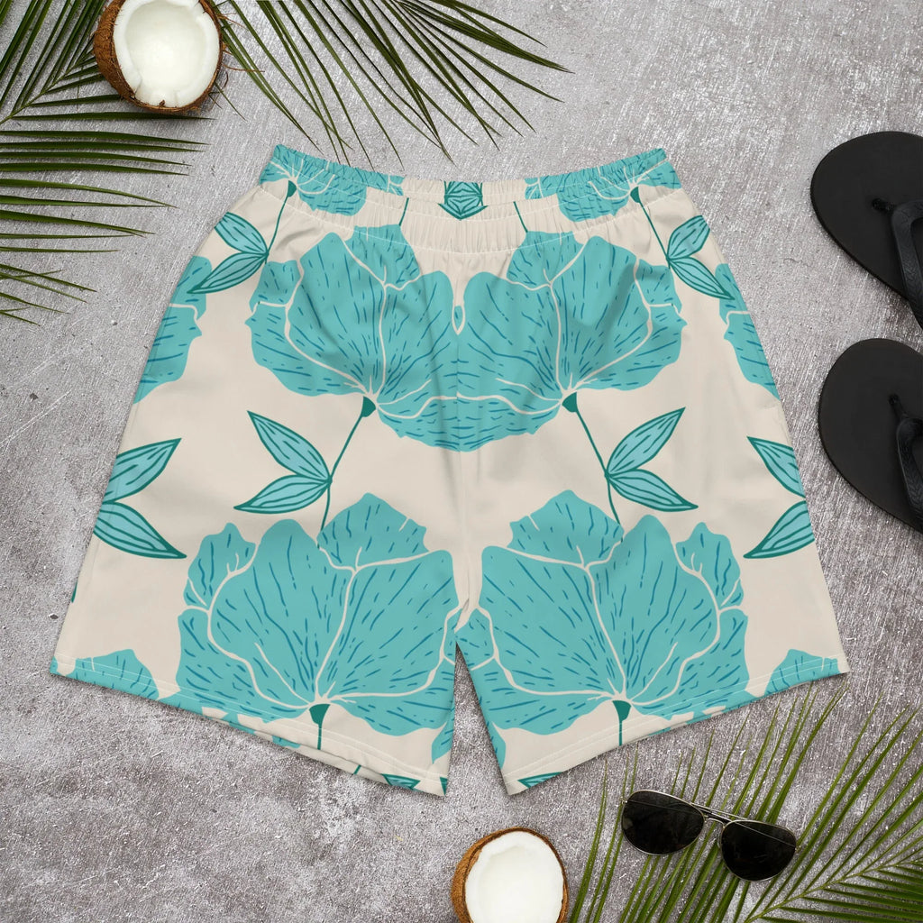 All-Over Print Unisex Athletic Long Shorts 6XL Long Shorts AwRans Clothing all-over-print-unisex-athletic-long-shorts-white-front-67536d0604556