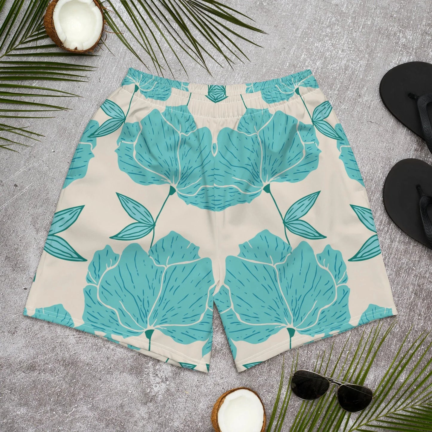 All-Over Print Unisex Athletic Long Shorts - AwRans Clothing