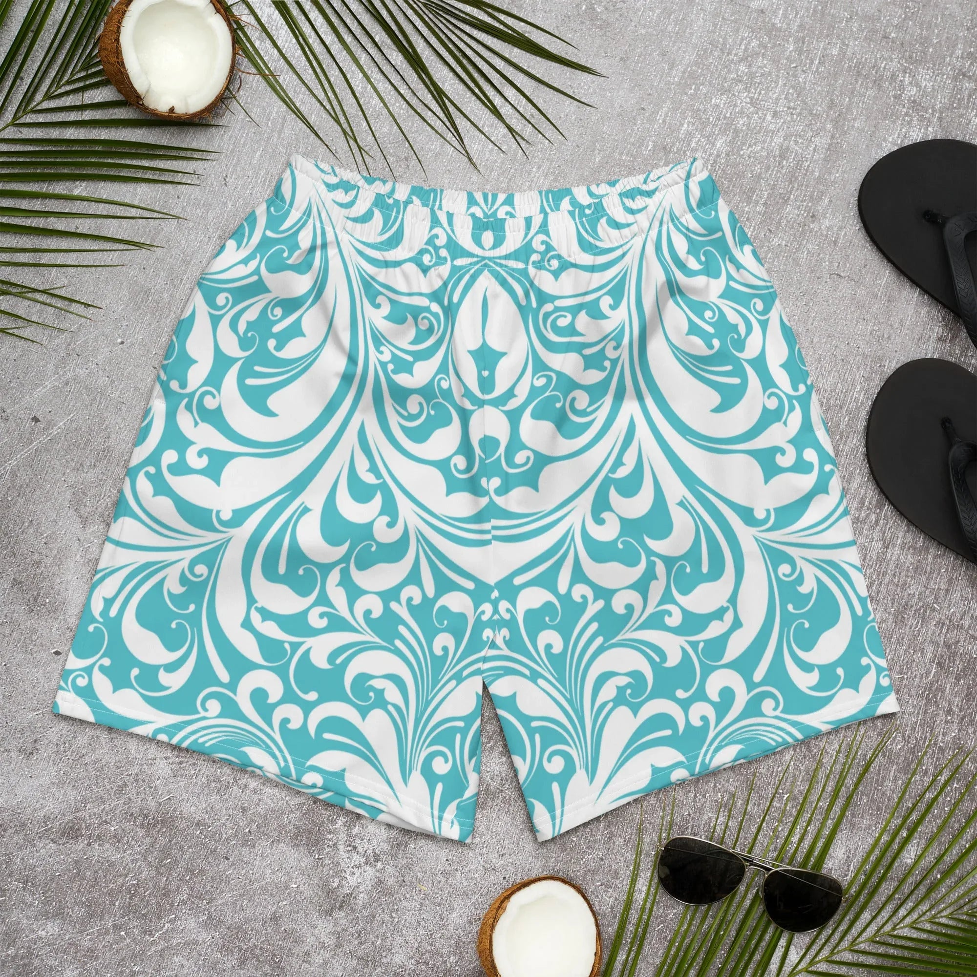 All-Over Print Unisex Athletic Long Shorts - AwRans Clothing