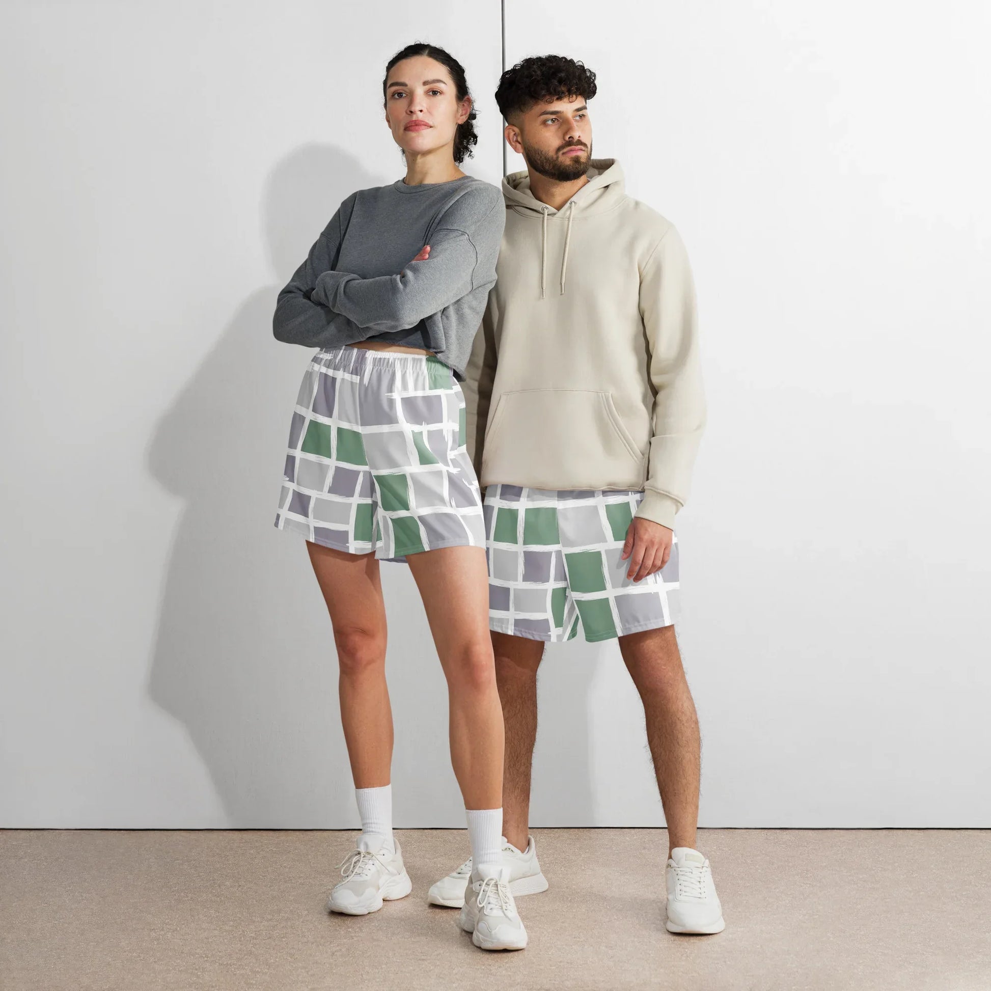 All-Over Print Unisex Athletic Long Shorts - AwRans Clothing