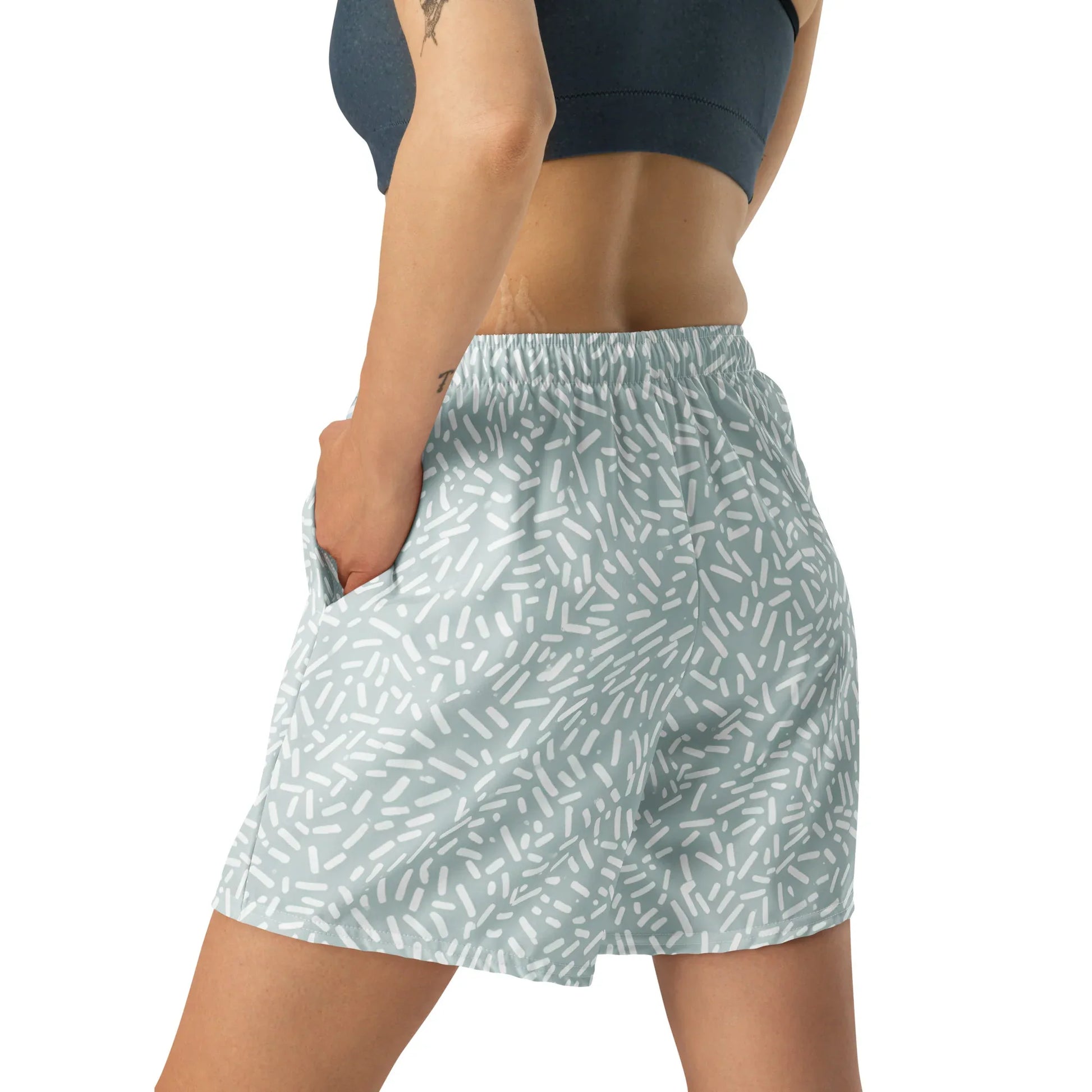 All-Over Print Unisex Athletic Long Shorts - AwRans Clothing