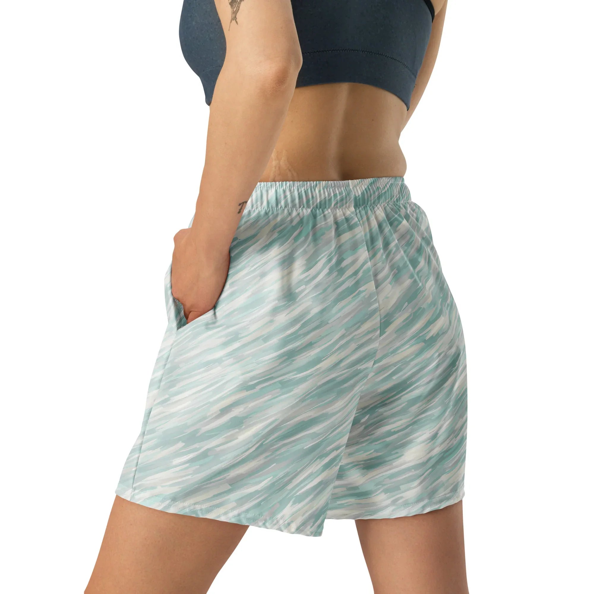 All-Over Print Unisex Athletic Long Shorts - AwRans Clothing