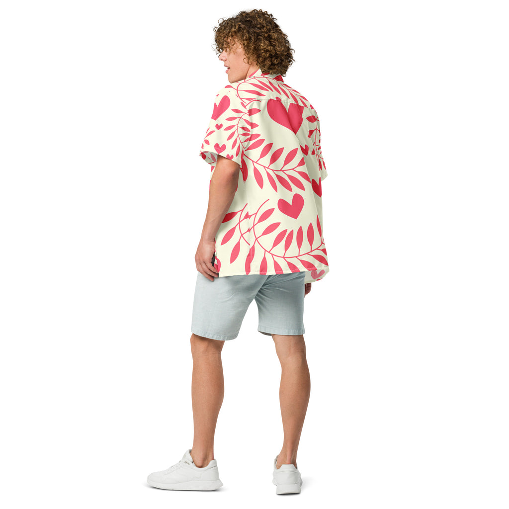 Unisex Button Shirt button shirt AwRans Clothing all-over-print-unisex-button-shirt-white-back-67c4f495ec1ab