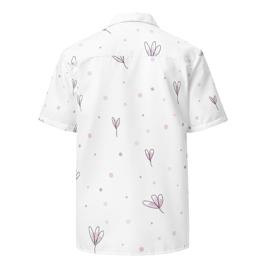 Unisex Button Shirt button shirt AwRans Clothing all-over-print-unisex-button-shirt-white-back-67c4f5cb4c920