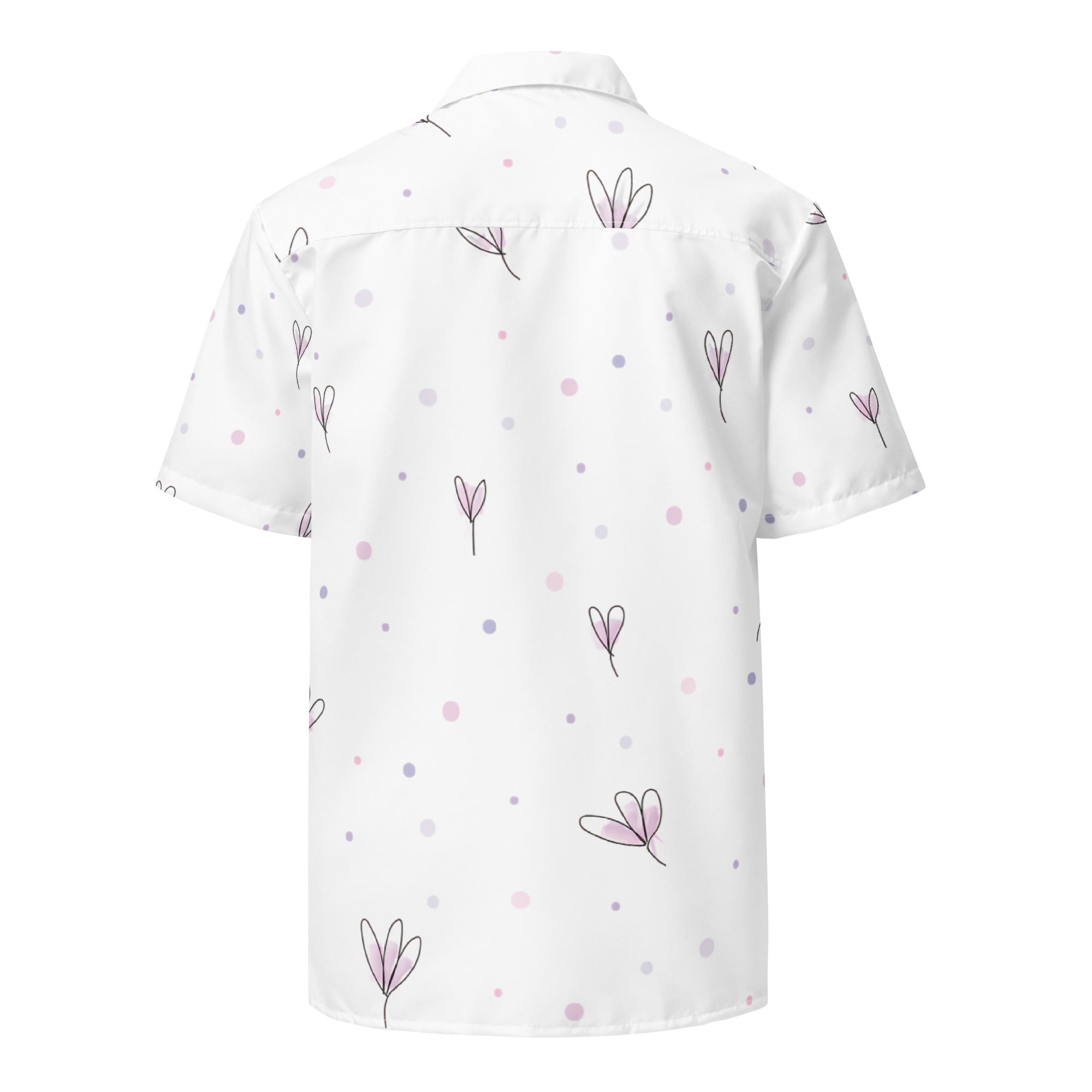 Unisex Button Shirt button shirt AwRans Clothing all-over-print-unisex-button-shirt-white-back-67c4f5cb4c920