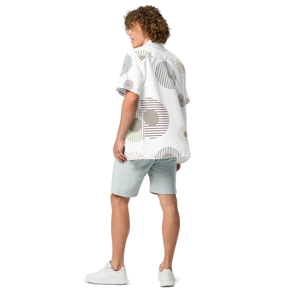 Unisex Button Shirt button shirt AwRans Clothing all-over-print-unisex-button-shirt-white-back-67c4f61dc927f