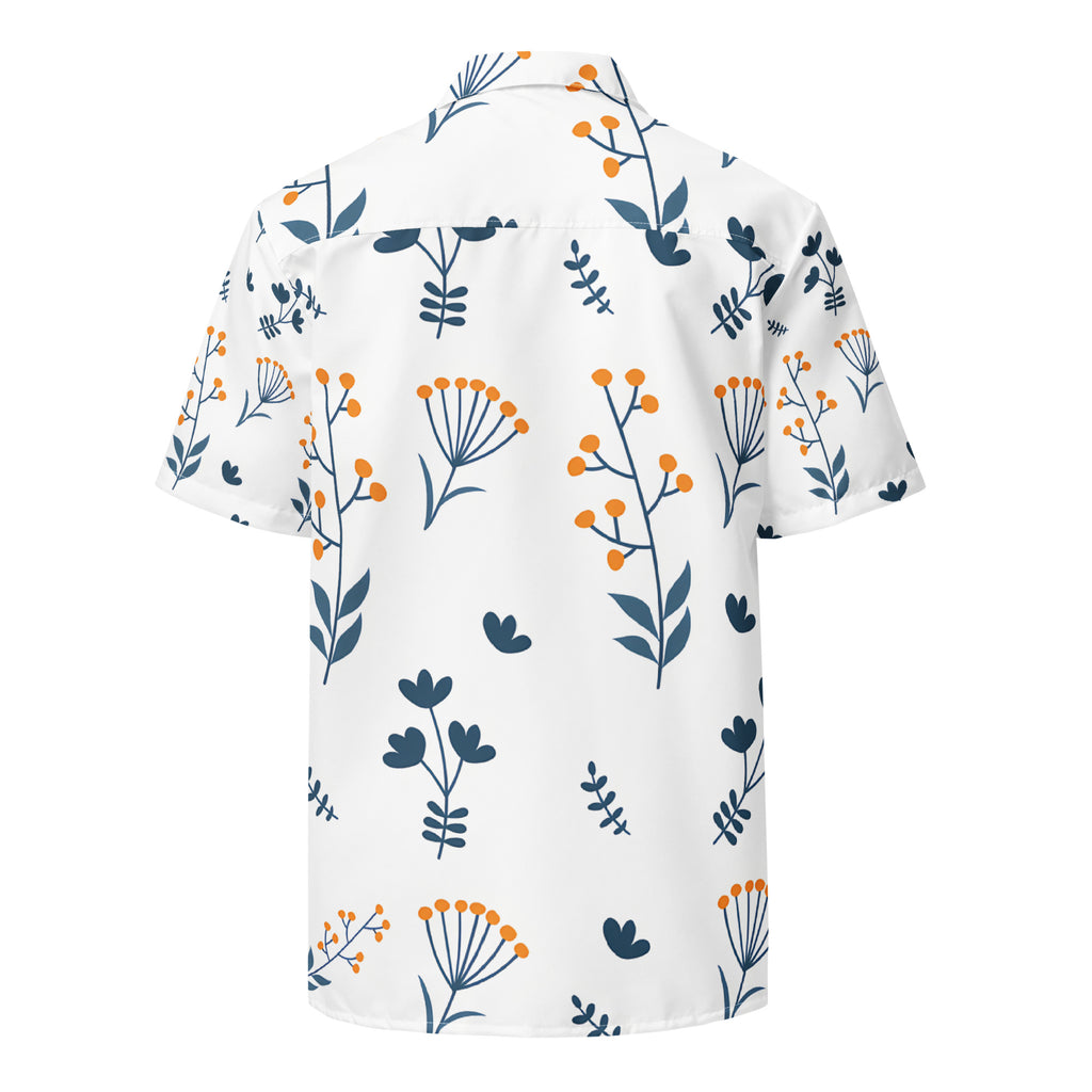Unisex Button Shirt button shirt AwRans Clothing all-over-print-unisex-button-shirt-white-back-67c4f65700d9c