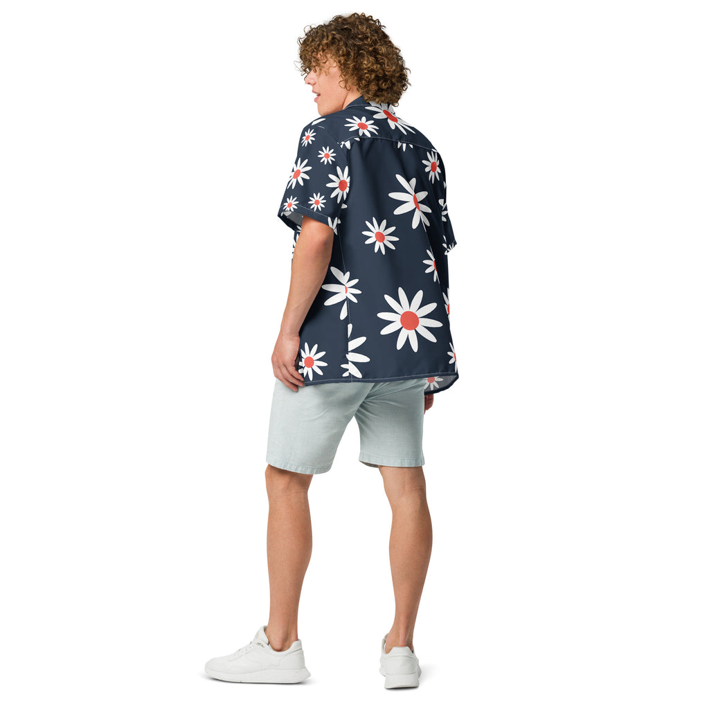 Unisex Button Shirt button shirt AwRans Clothing all-over-print-unisex-button-shirt-white-back-67c4f6e0572da