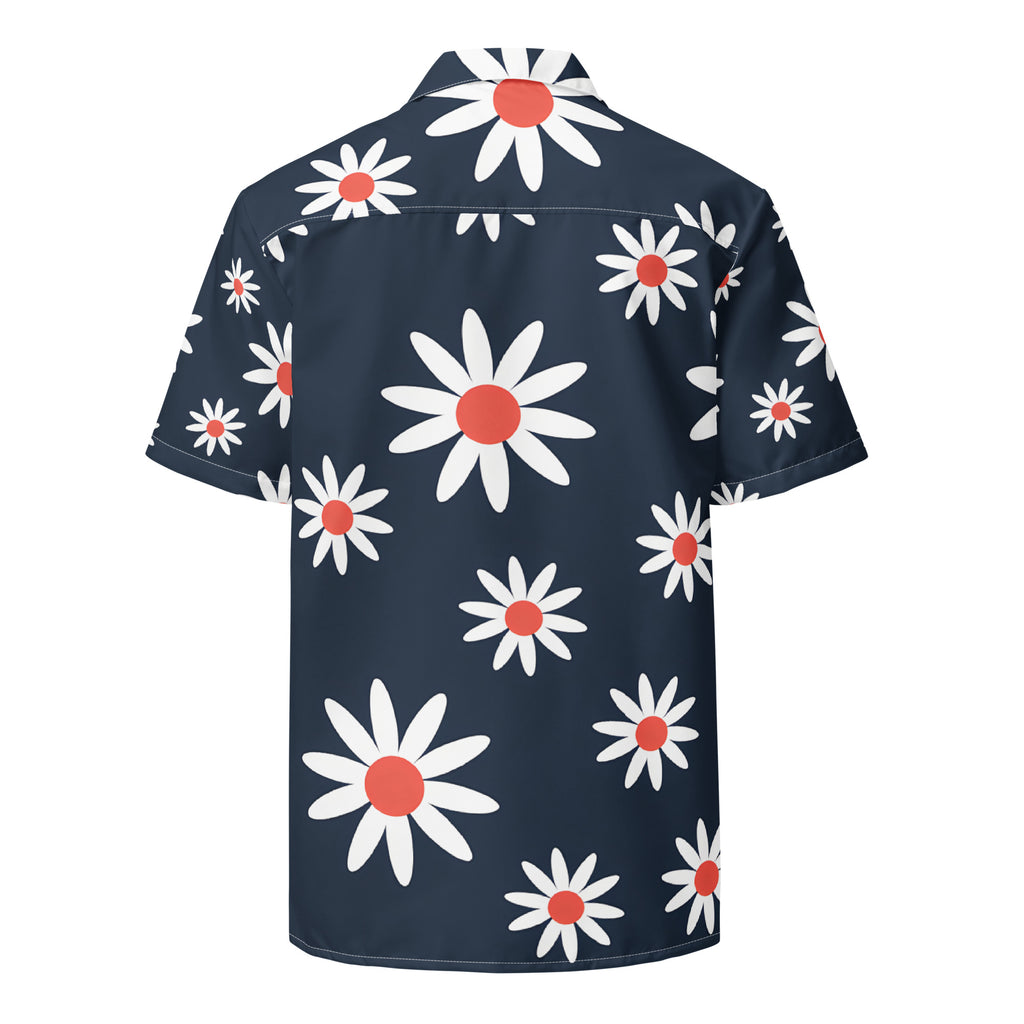 Unisex Button Shirt button shirt AwRans Clothing all-over-print-unisex-button-shirt-white-back-67c4f6e05747c