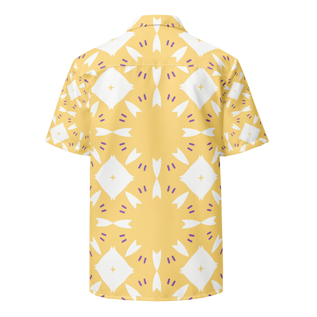 Unisex Button Shirt button shirt AwRans Clothing all-over-print-unisex-button-shirt-white-back-67c4f714026ee