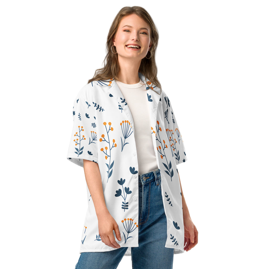 Unisex Button Shirt button shirt AwRans Clothing all-over-print-unisex-button-shirt-white-front-2-67c4f657013e8