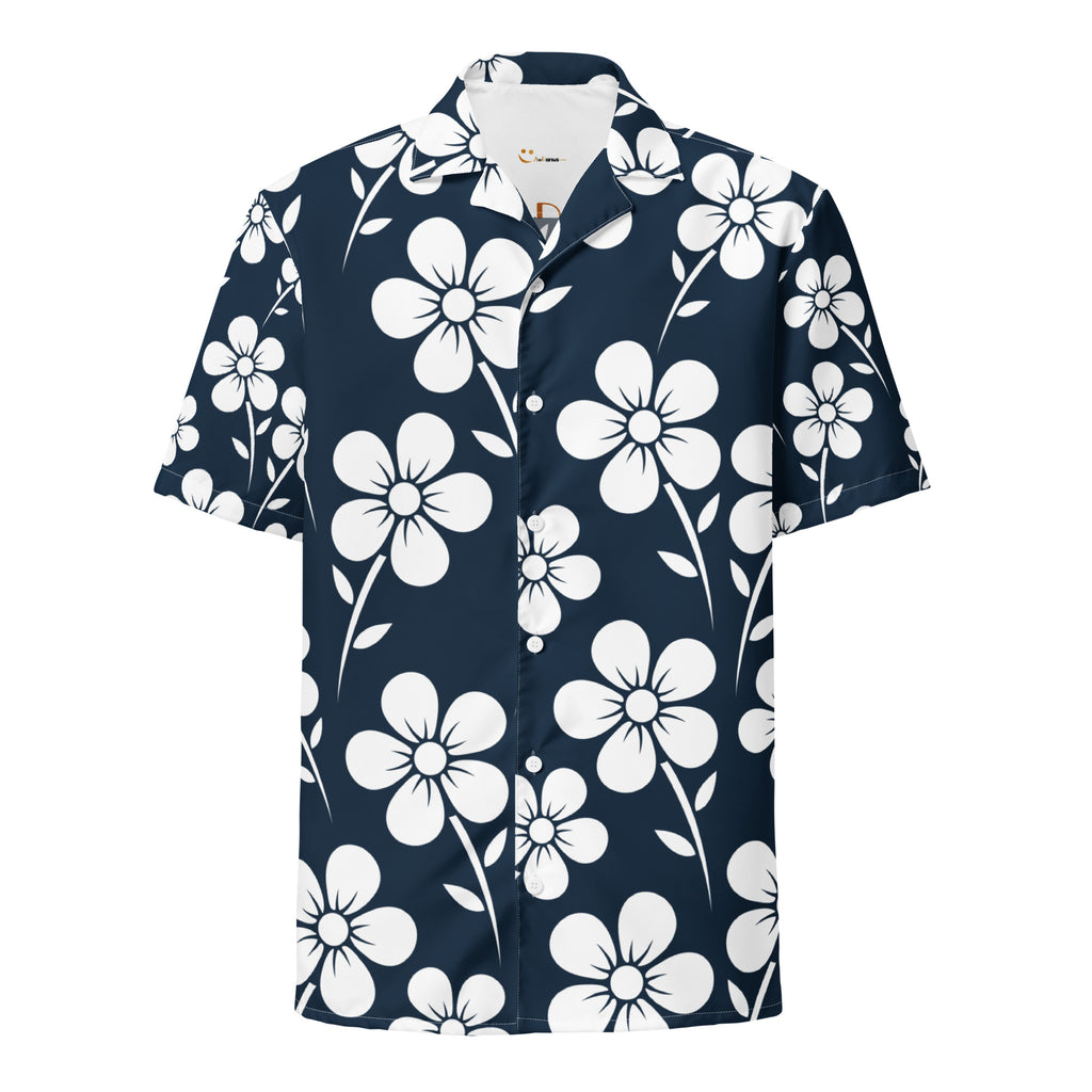 Unisex Button Shirt button shirt AwRans Clothing all-over-print-unisex-button-shirt-white-front-67c4f37b7adcb