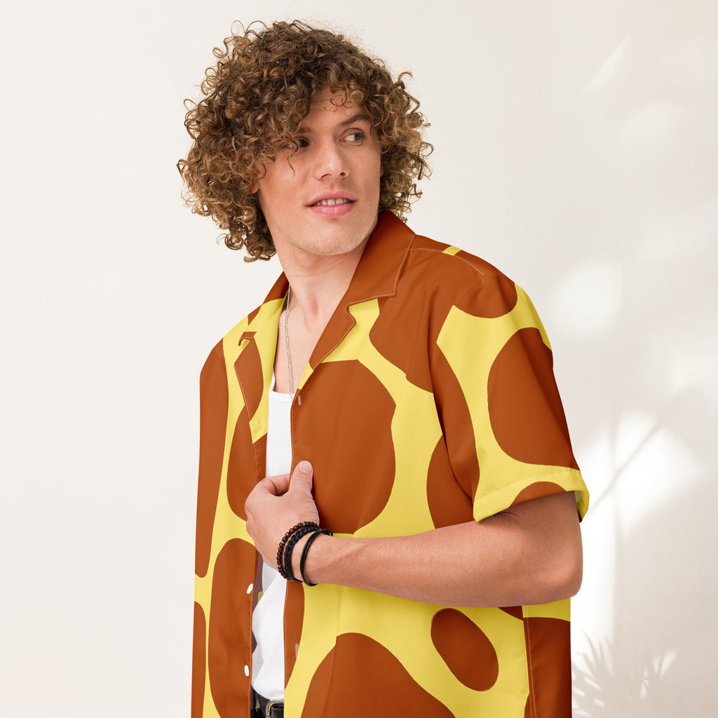 Unisex Button Shirt button shirt AwRans Clothing all-over-print-unisex-button-shirt-white-front-67c4f4568a380