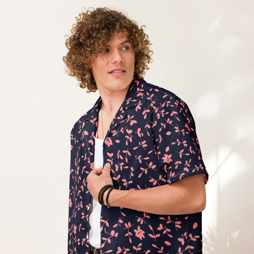 Unisex Button Shirt button shirt AwRans Clothing all-over-print-unisex-button-shirt-white-front-67c4f59b93fbf