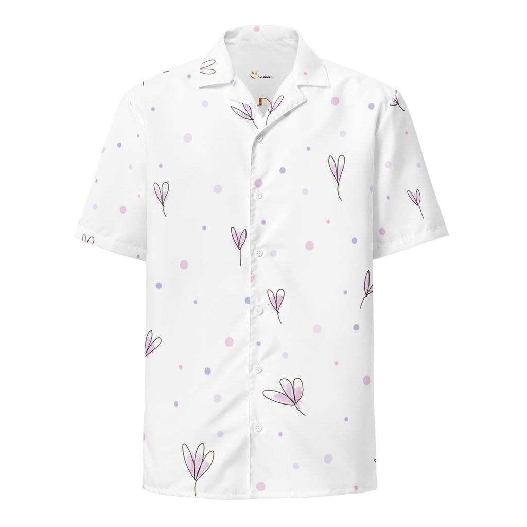Unisex Button Shirt button shirt AwRans Clothing all-over-print-unisex-button-shirt-white-front-67c4f5cb4ce49