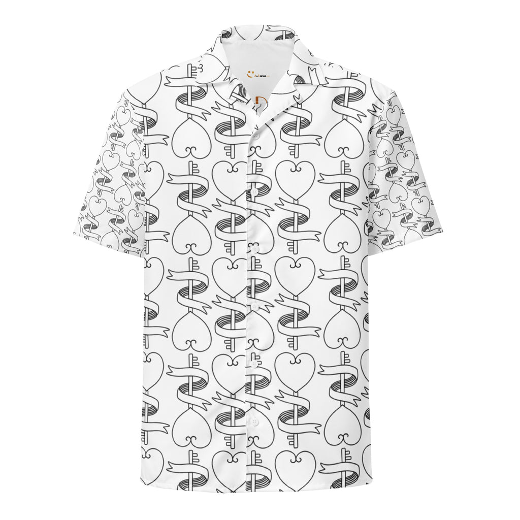Unisex Button Shirt button shirt AwRans Clothing all-over-print-unisex-button-shirt-white-front-67c4f68ce8c7f