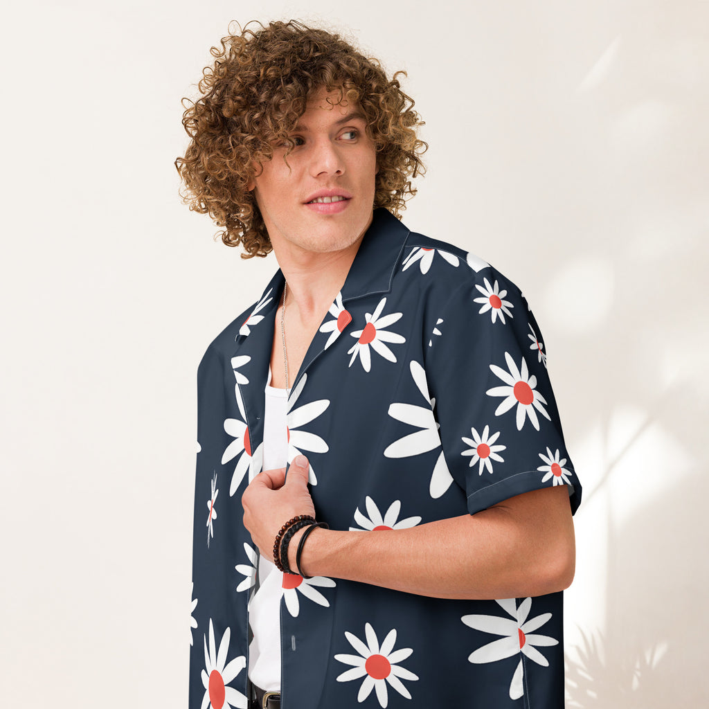 Unisex Button Shirt button shirt AwRans Clothing all-over-print-unisex-button-shirt-white-front-67c4f6e057a53