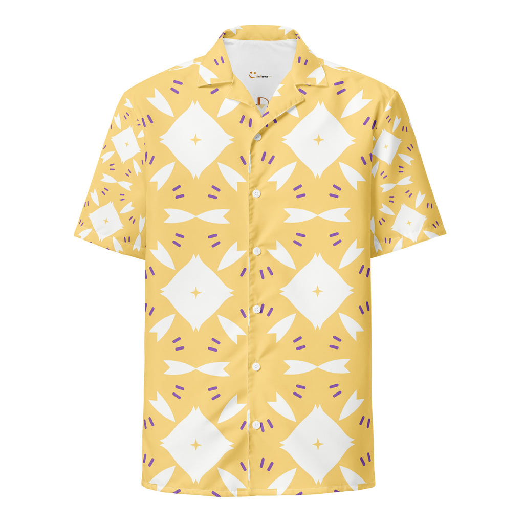 Unisex Button Shirt button shirt AwRans Clothing all-over-print-unisex-button-shirt-white-front-67c4f71402b70