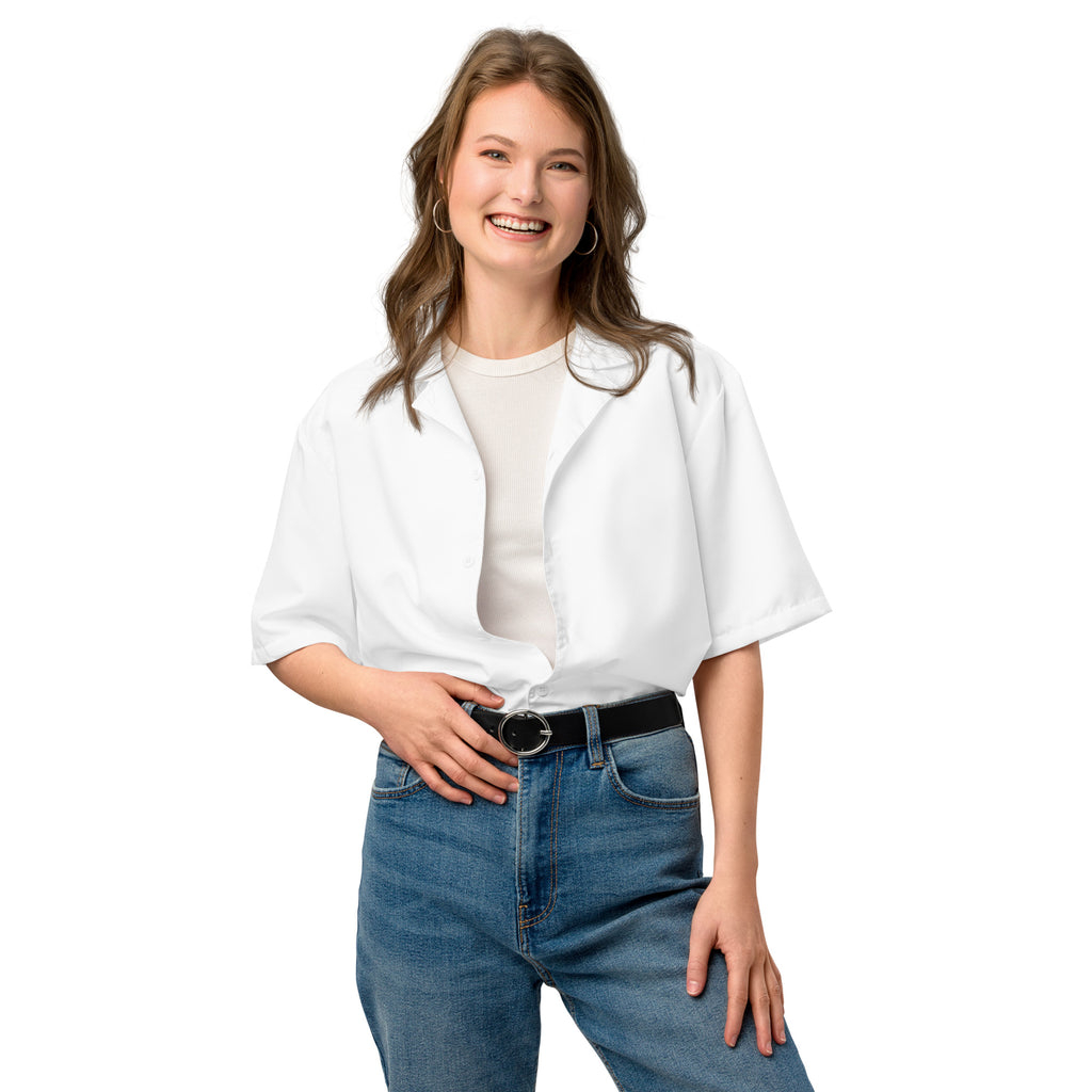 Unisex Button Shirt - White 6XL button shirt AwRans Clothing all-over-print-unisex-button-shirt-white-front-67c4f7c6b8432
