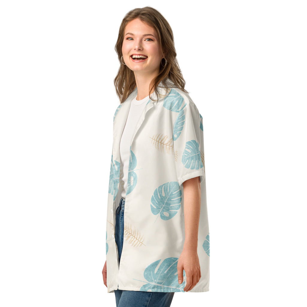 Unisex Button Shirt button shirt AwRans Clothing all-over-print-unisex-button-shirt-white-left-front-67c4f3c91b456