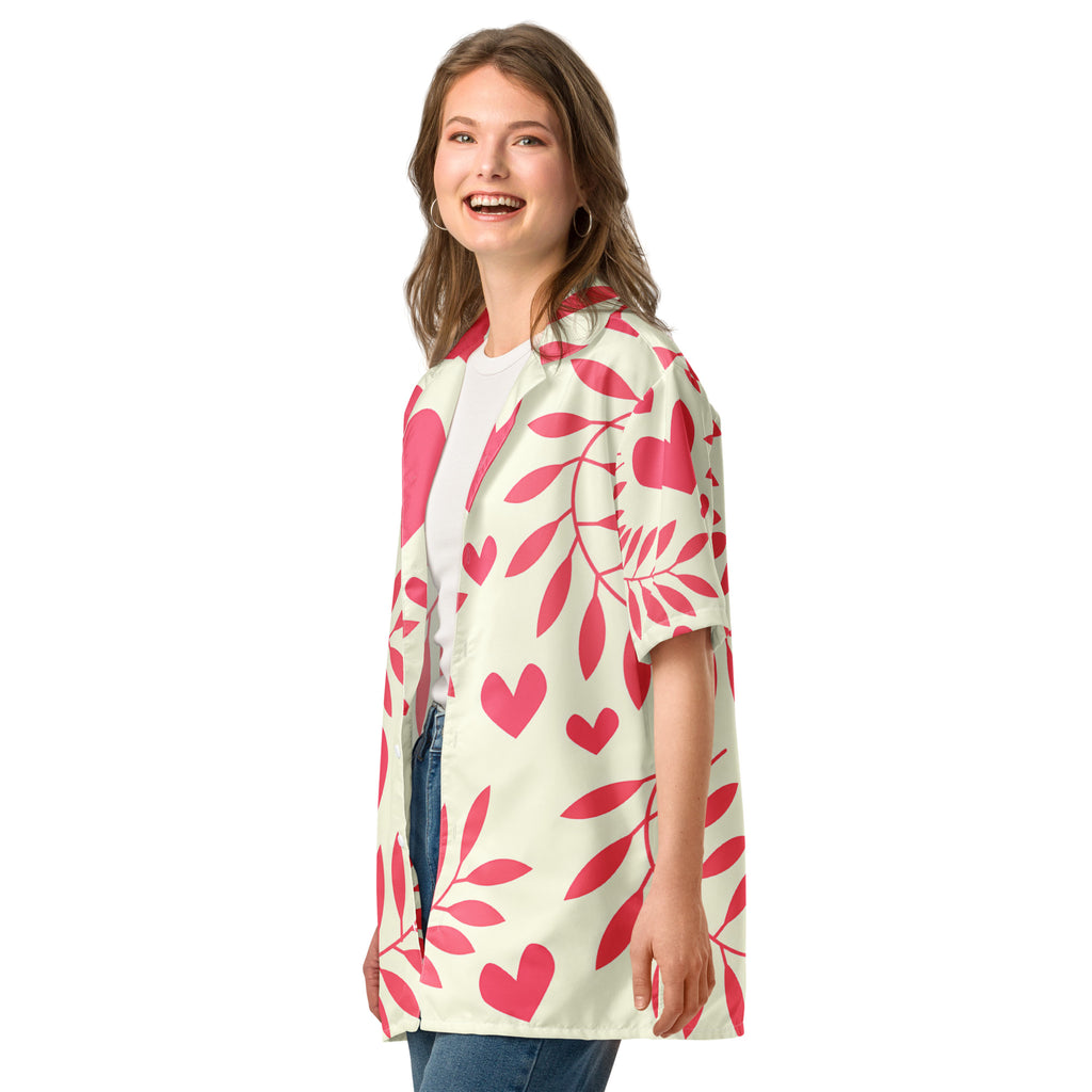 Unisex Button Shirt button shirt AwRans Clothing all-over-print-unisex-button-shirt-white-left-front-67c4f495ec859