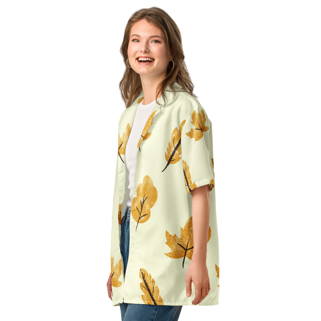 Unisex Button Shirt button shirt AwRans Clothing all-over-print-unisex-button-shirt-white-left-front-67c4f75308344